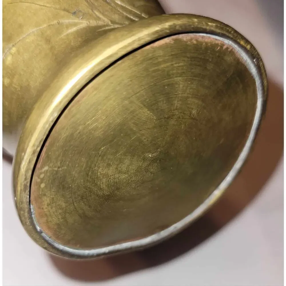 7"   19th Century  Japanese Meiji Period  Bronze / Copper Mixed Metal Vase - Picture 10 of 10